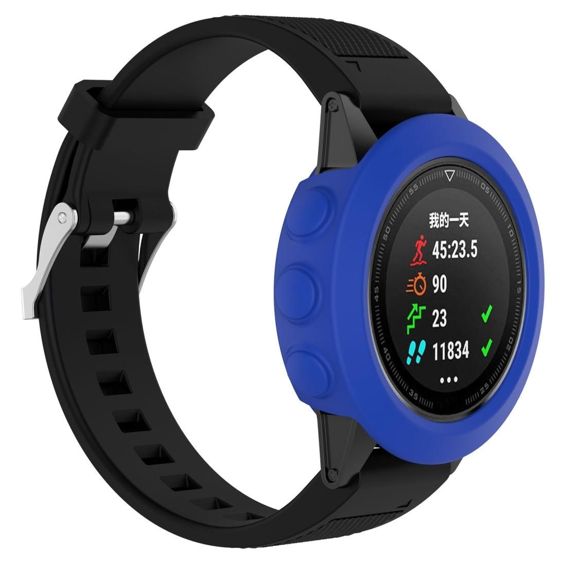 Smart Watch Silicone Protective Case, Host not Included for Garmin Fenix 5 (Dark Blue)