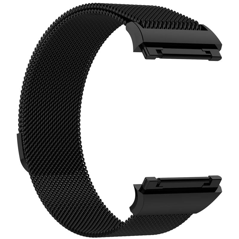 For FITBIT Ionic Milanese Watch Strap Large Size : 24X2.2cm (Silver)