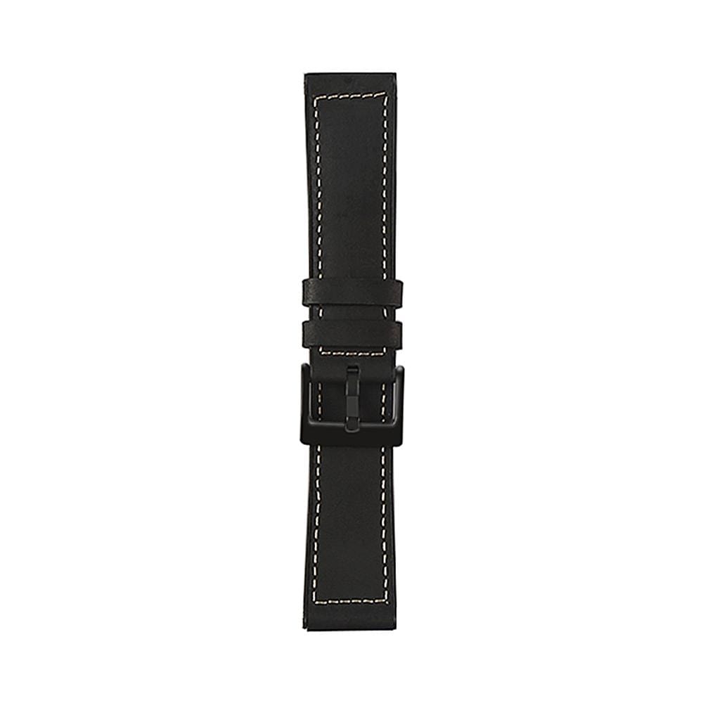 TPU + Leather Replacement Strap Watchband, Size:For Samsung Galaxy Watch 3 45mm (White)