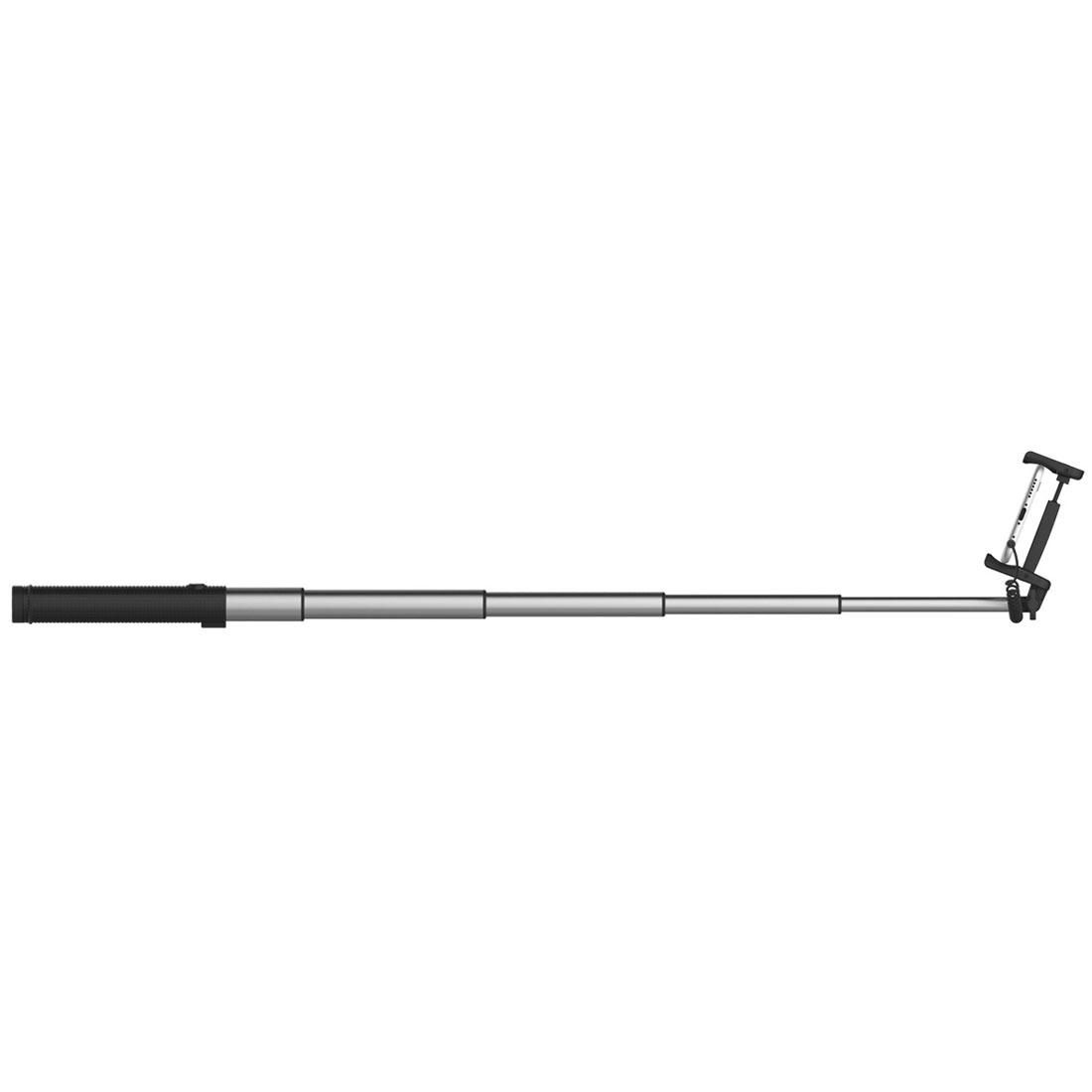 ROCK Portable Wire Control Selfie Stick Monopod Folding Extendable Handheld Holder for iOS & Android Phone, Folded Length: 21cm, Max Extension Length: 75cm (Grey)