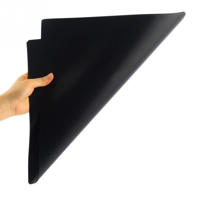 2 PCS 0.2mm Thick Barbecue Grill Mat Non-Stick BBQ Grill Mats, Size:40x33CM (Black)