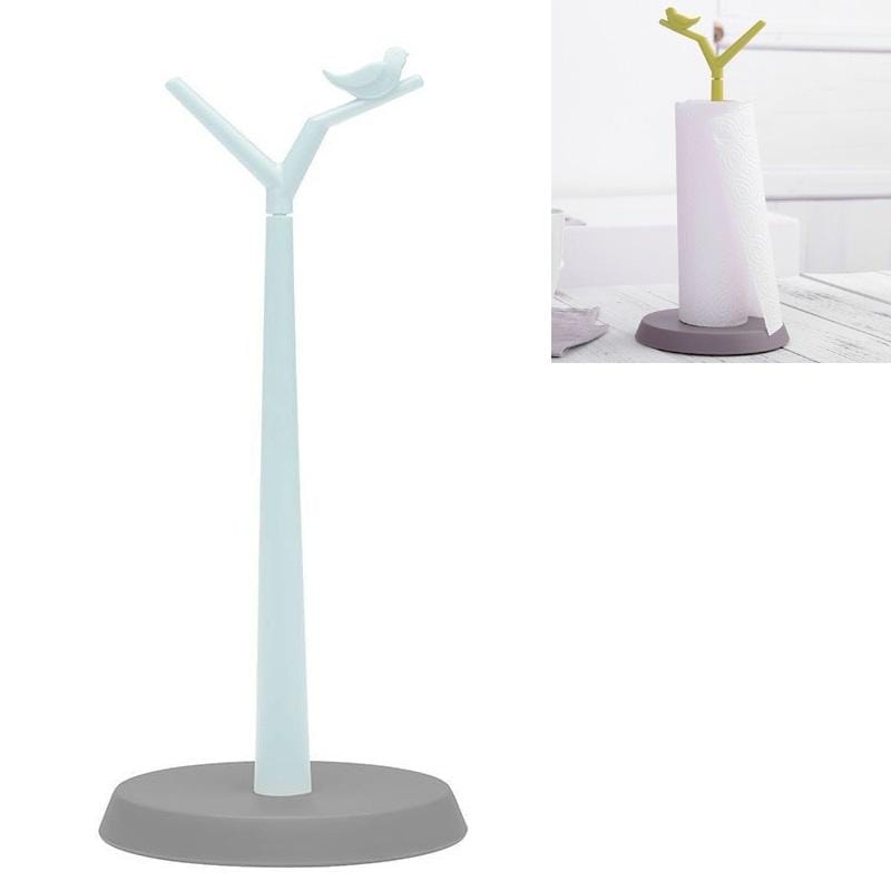 2 PCS Tree-shaped Roll Paper Holder Vertical Paper Towel Holder, Size: 34x16cm (Light Blue)