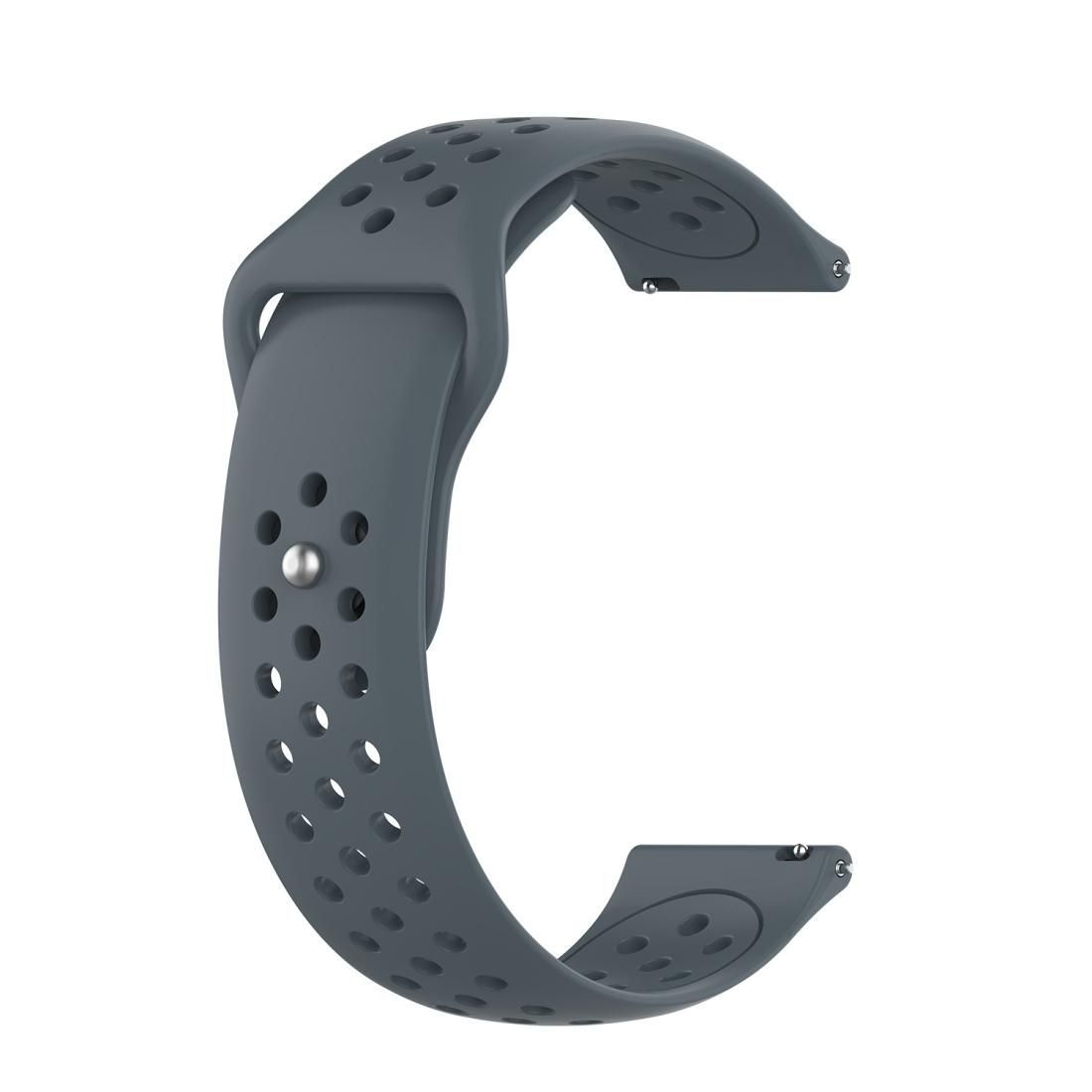 For Huami Amazfit Youth Edition Silicone Breathable Watch Strap (Gray)