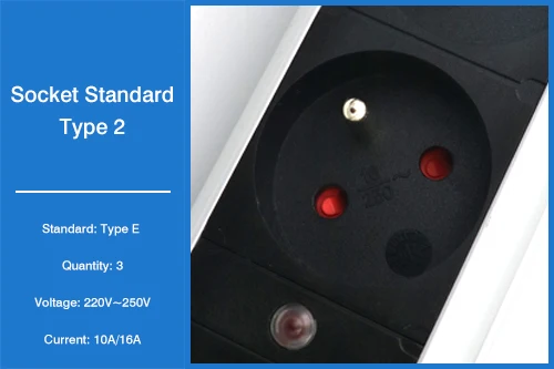 Cylindrical desktop pull up Socket 3 EU plug with USB A&C charging with 1.8m power cable