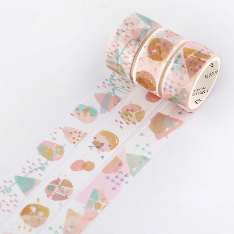 Letter Paper Tape Set Color Emotion Series Handbook Decorative Collage Graffiti Tape (Full of Sweetness )