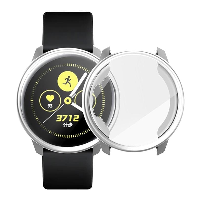 For Samsung Active Watch Full Coverage TPU Protective Case (Silver)