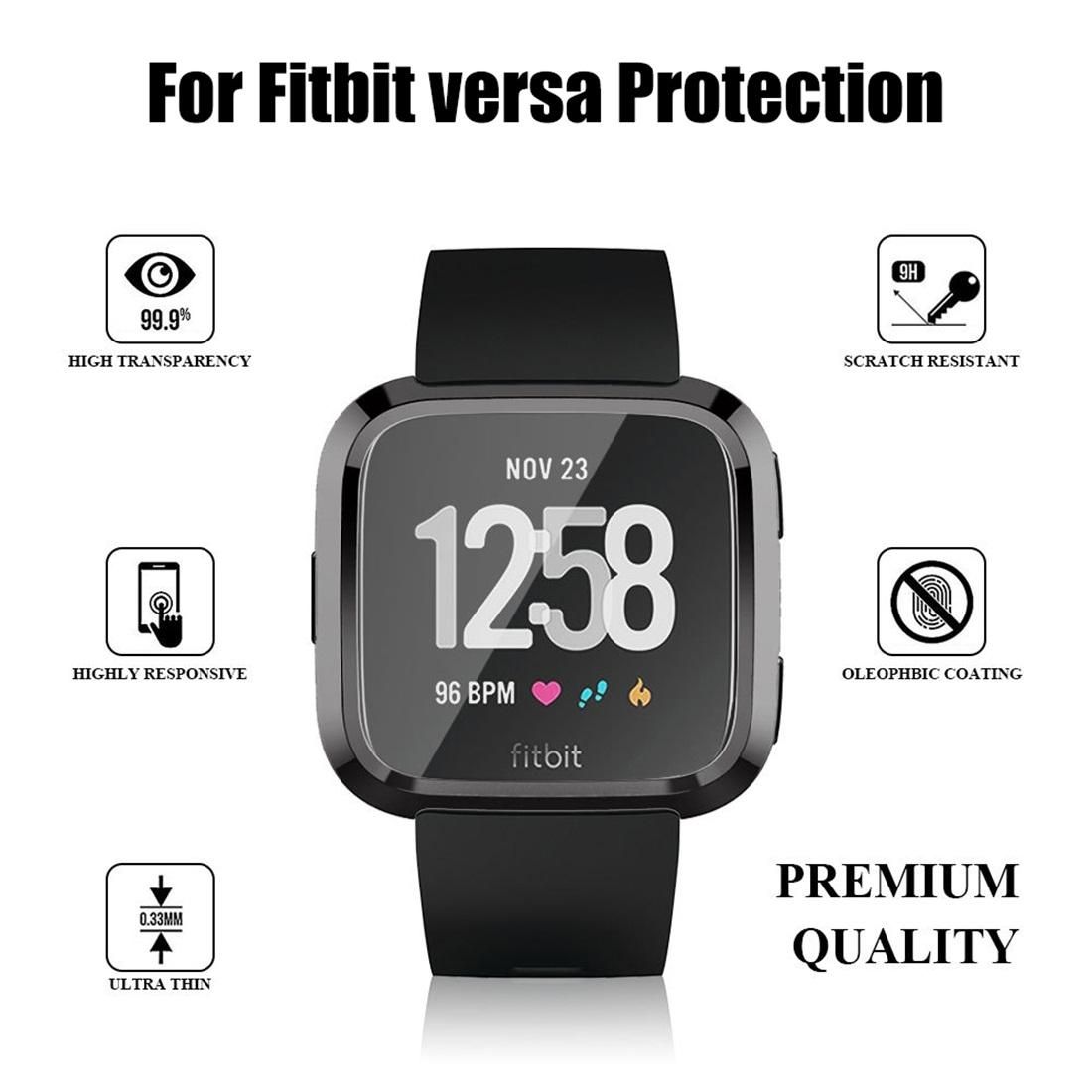 Smart Watch Soft TPU Protective Case for Fitbit Versa (Transparent)