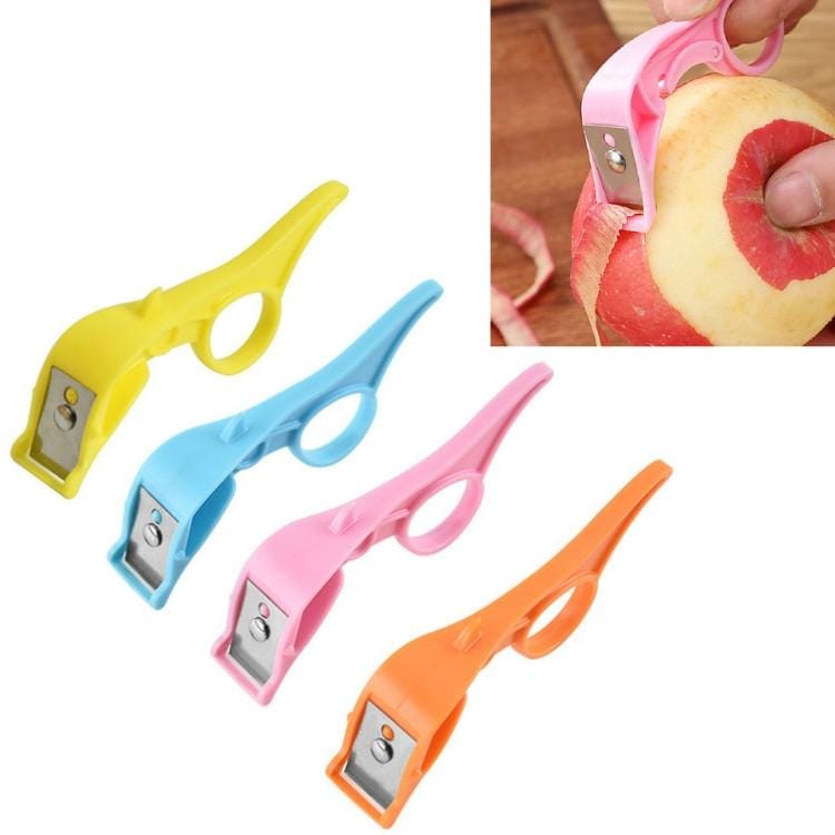 10 PCS Kitchen Fruit Peeler Stainless Steel Peeling Knife Random Color Delivery