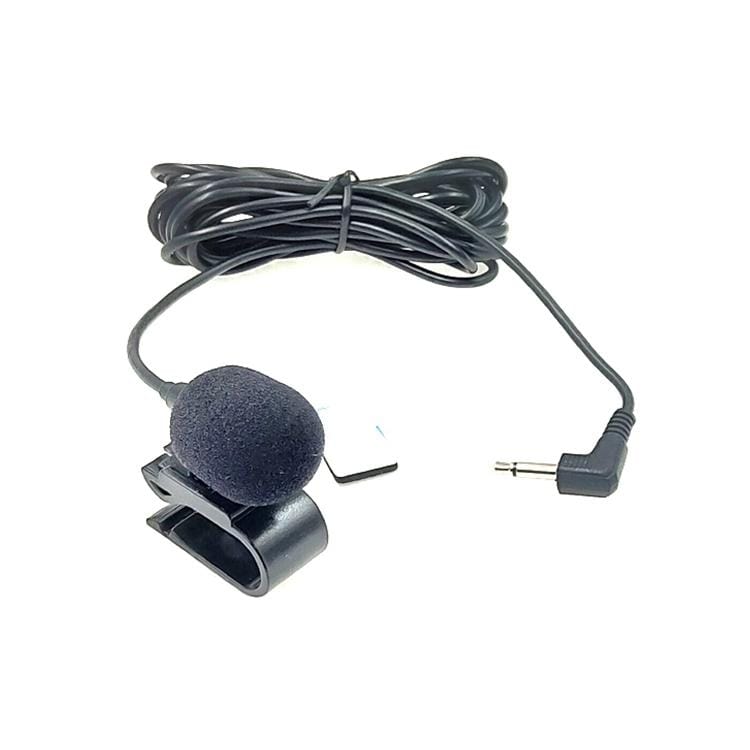 ZJ025MR Stick-on Clip-on Lavalier Mono Microphone for Car GPS / Bluetooth Enabled Audio DVD External Mic, Cable Length: 3m, 90 Degree Elbow 2.5mm Jack