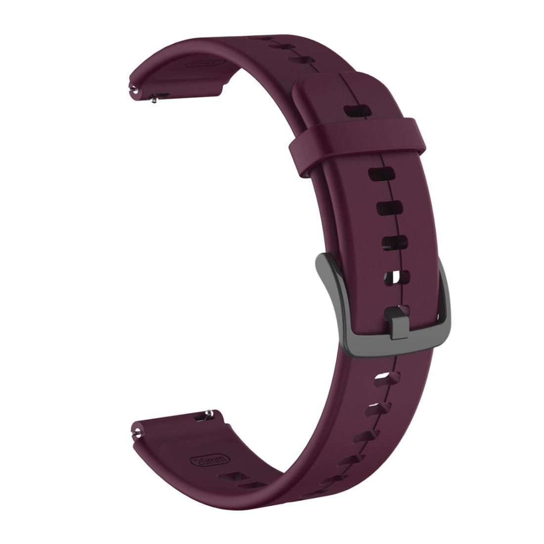 For Huawei TalkBand B6 Silicone Replacement Strap Watchband (Wine Red)