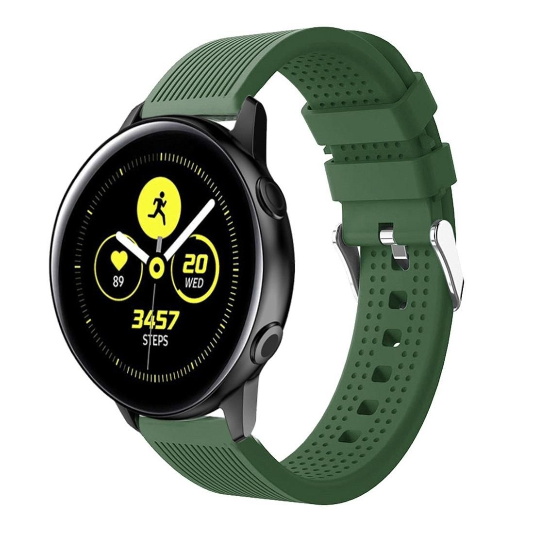 Smart Watch Silicone Wrist Strap Watchband for Garmin Vivoactive 3 (Army Green)