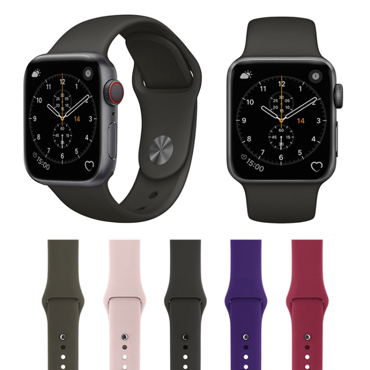 For Apple Watch Series 3 & 2 & 1 38mm Fashion Simple Style Silicone Wrist Watch Band