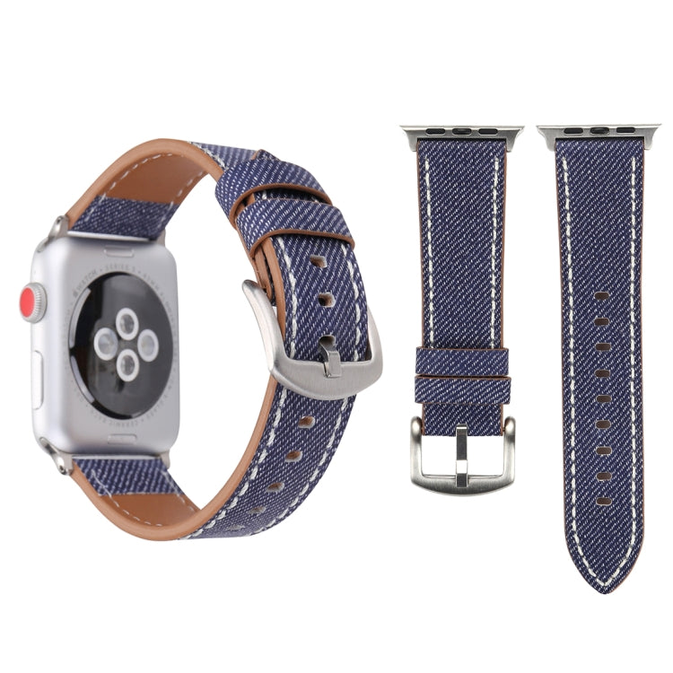 For Apple Watch Ultra 49mm / Series 8&7 45mm / SE 2&6&SE&5&4 44mm / 3&2&1 42mm Simple Fashion Genuine Leather Cowboy Pattern Watch Band
