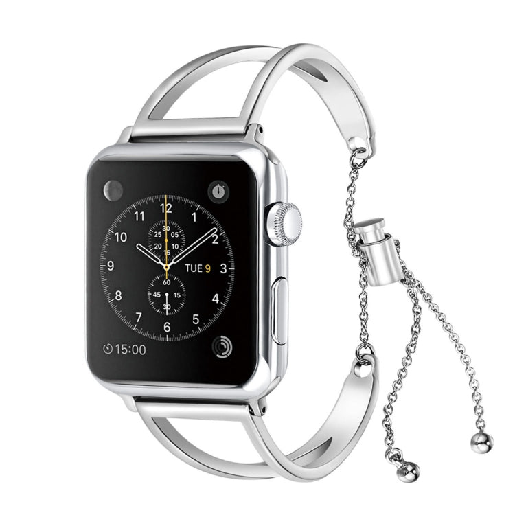 Letter V Shape Bracelet Metal Wrist Watch Band with Stainless Steel Buckle for Apple Watch Series 8&7 41mm / SE 2&6&SE&5&4 40mm / 3&2&1 38mm