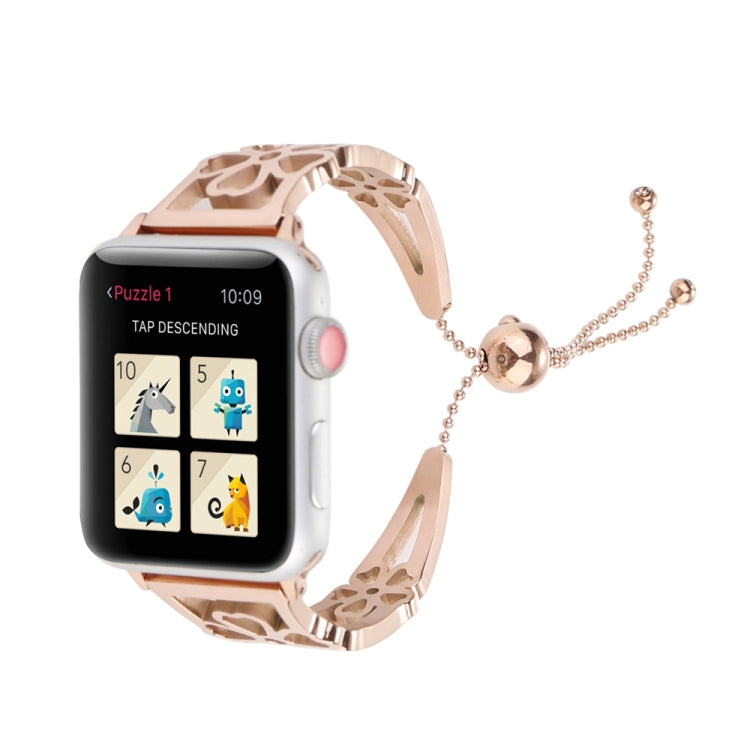 Flower Shaped Bracelet Stainless Steel Watch Band for Apple Watch Series 3 & 2 & 1 38mm