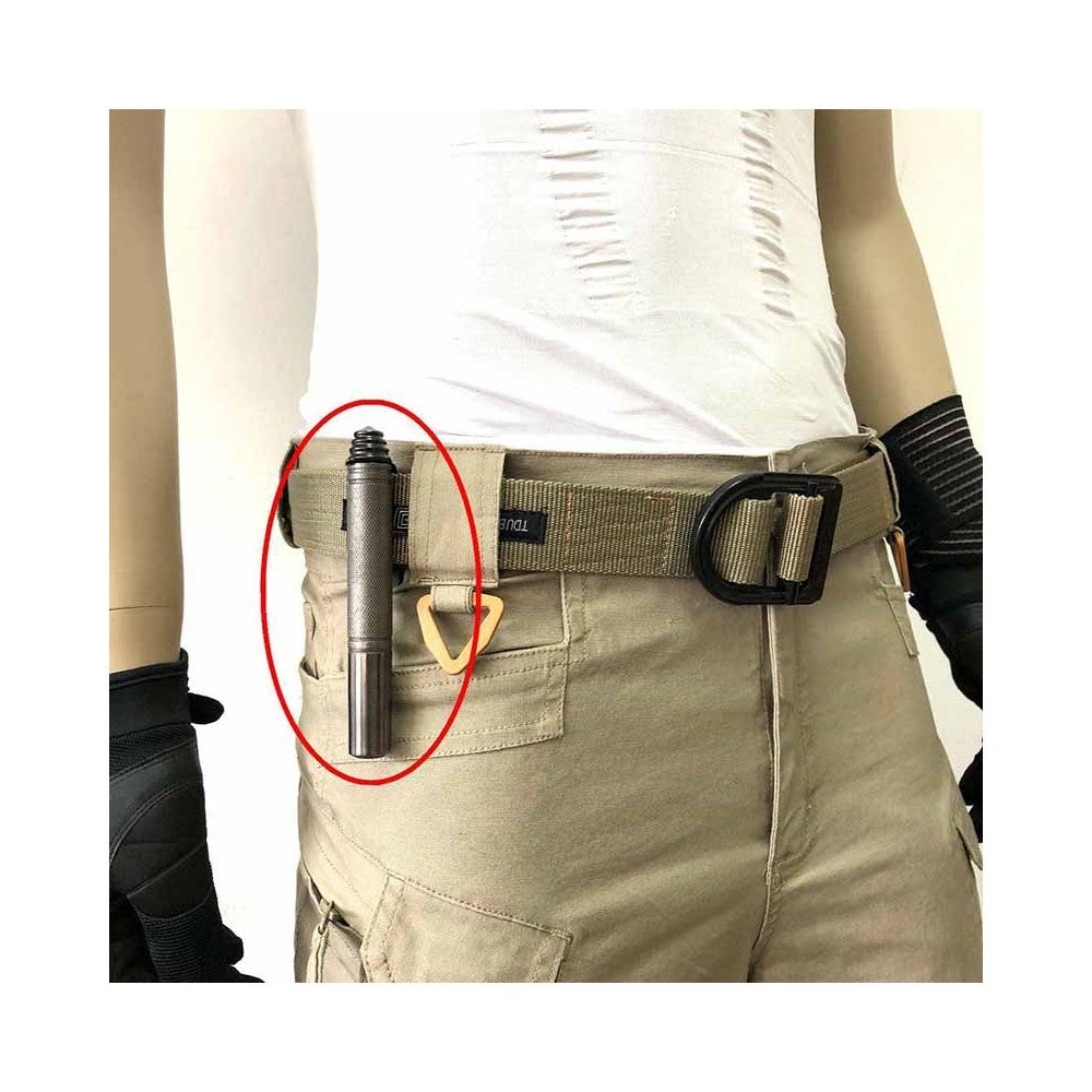 Outdoor Self Defense Pen Emergency Hammer Baton Telescopic Stick Expandable Rod