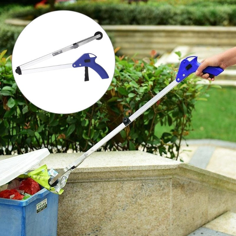 Long-Arm Extension Foldable Pick-up Tool Claw - shaped Portable Trash Pickup Gripper