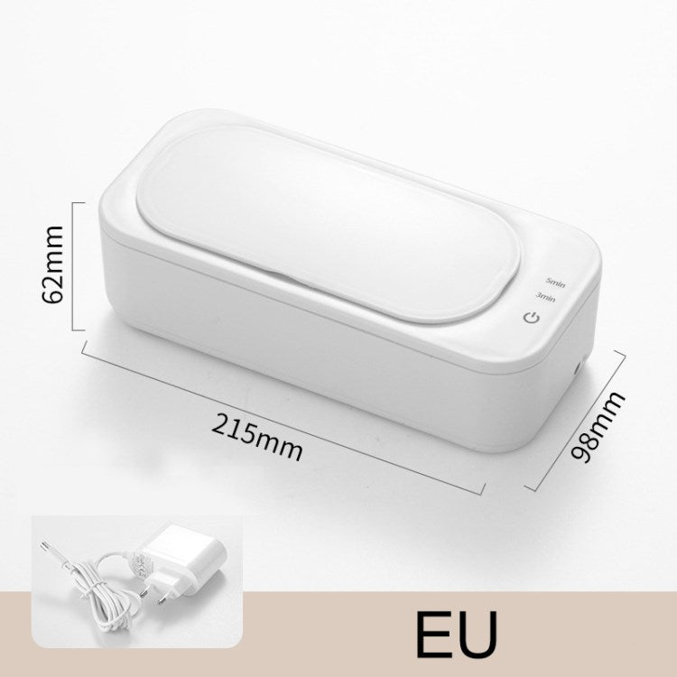 Ultrasonic Jewelry Cleaner Cleaning Machines for Glasses Silver Rings Watches Shaver - EU Plug