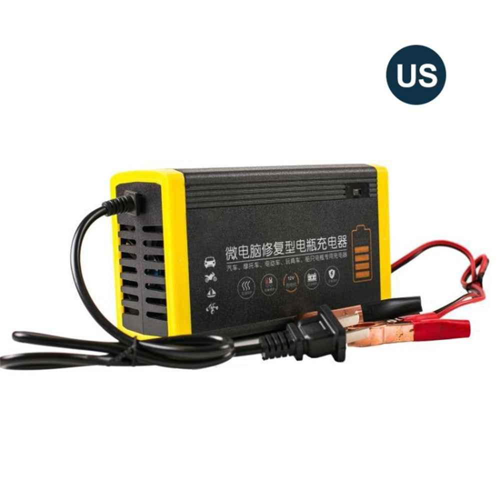 12V / 6A Car Motorcycle Battery Adapter Charger - US Plug