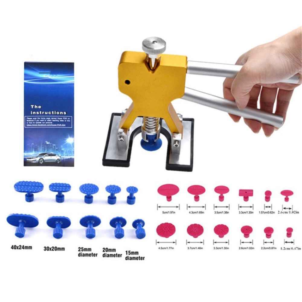 Auto Body Dent Repair Kit Car Dent Puller Hand Tool Remover Tool with Rubber Tabs - B Set