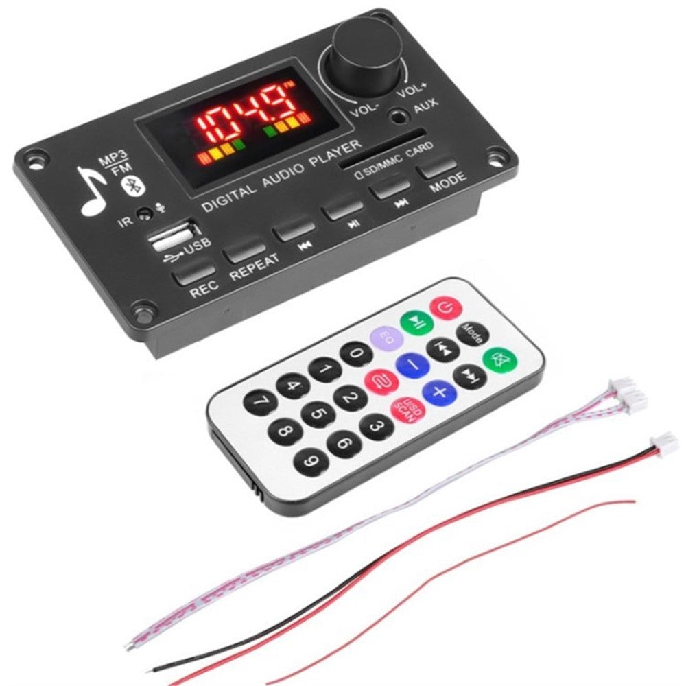 JQ D009BT Bluetooth-compatible Car Audio Player USB FM AUX Amplifier Auto FM Radio Module with Small Remote