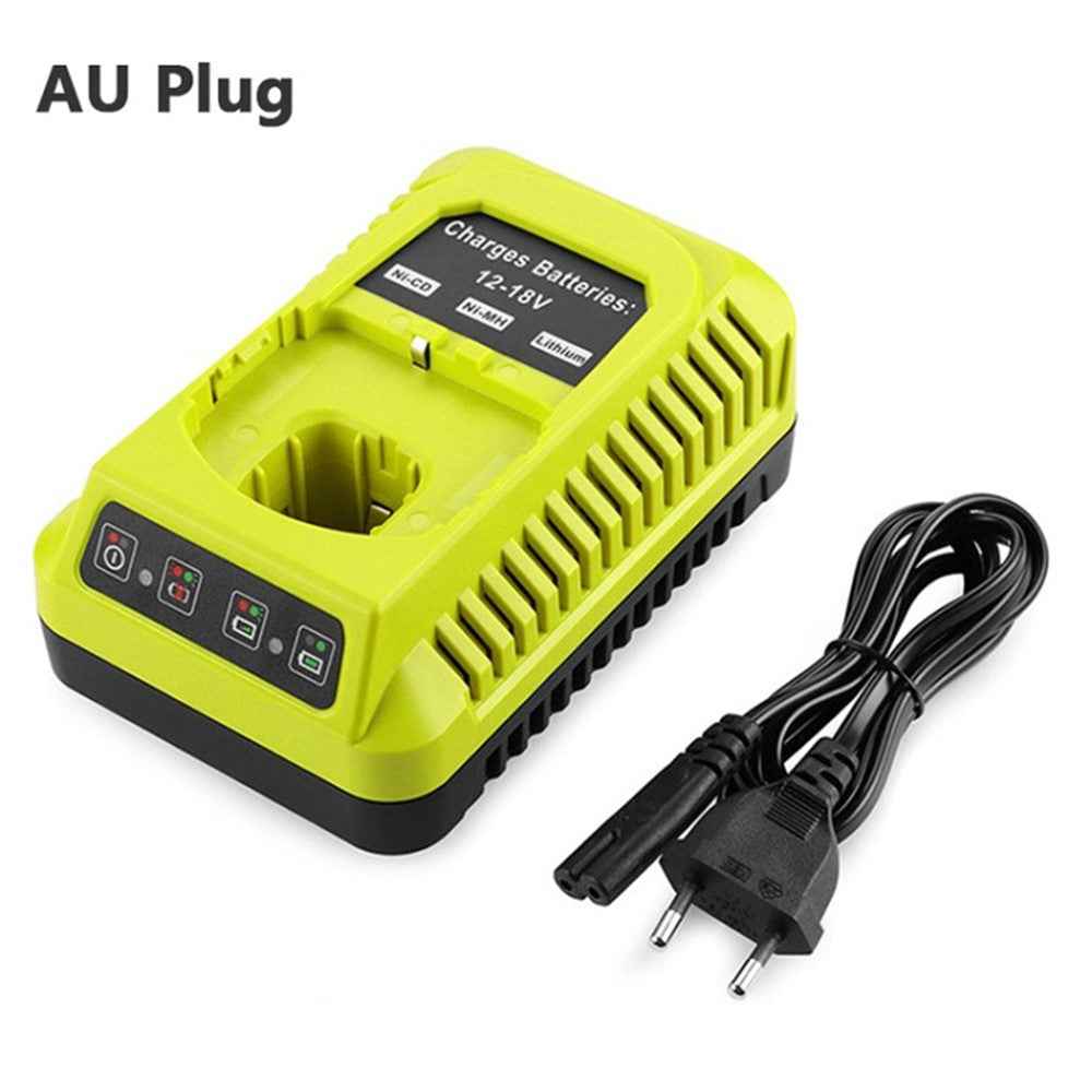 NC P117 Battery Charger for Ryobi 12V 14.4V 18V Li-ion Ni-CD Ni-Mh Battery P100 P102 P103 P105 P107 P108 1400670 P118 Lithium ONE+ Serise - AU Plug