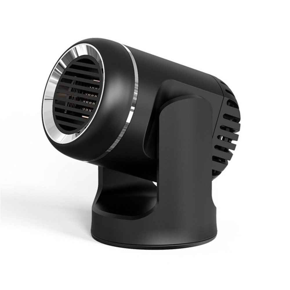 Car Heater 130W 12V Fast Heating Windshield Defroster Demister Electric Fan Heater for Cars SUV Truck and Trailer - Black