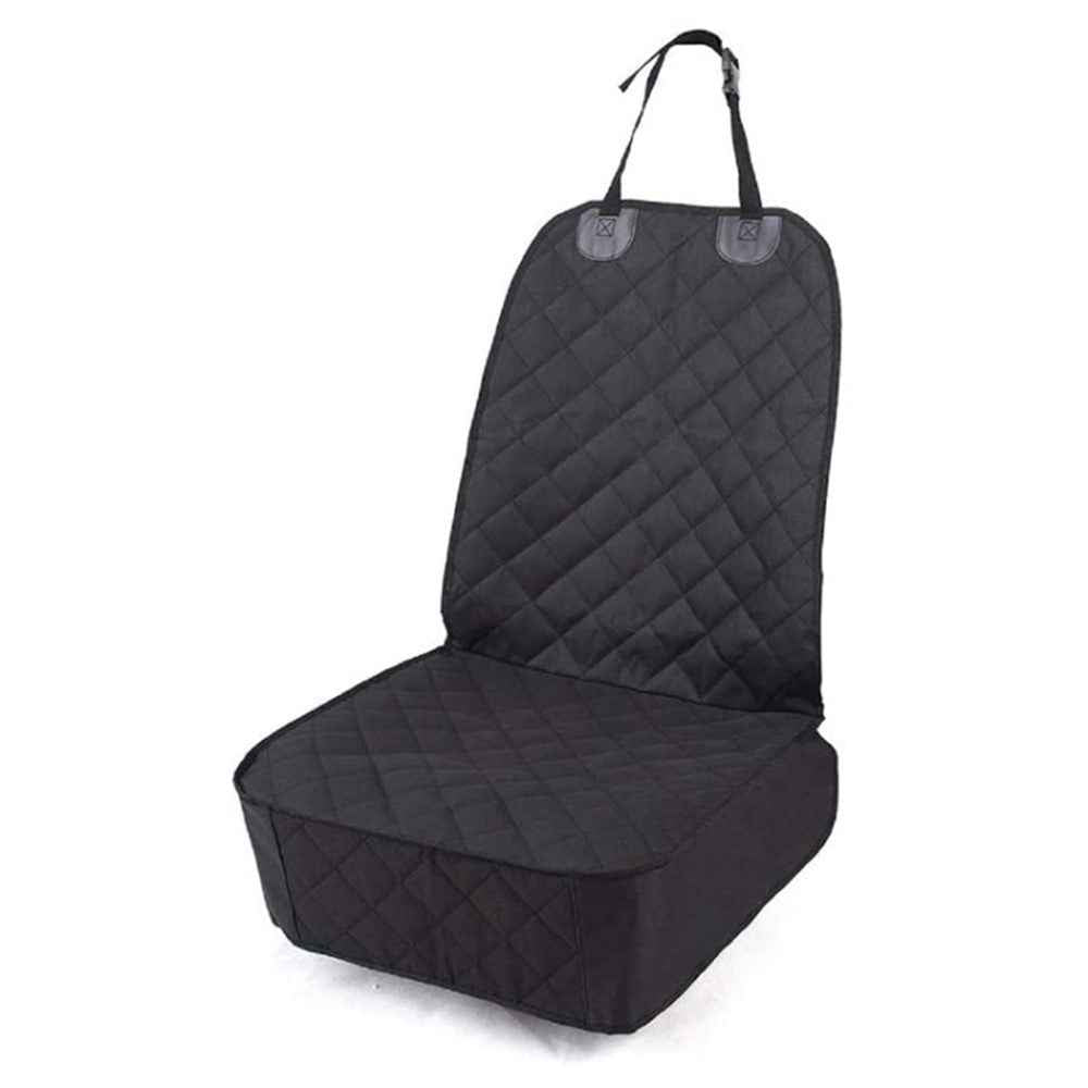 SME031 Waterproof Oxford Cloth Scratch Resistant Pet Dog Car Front Seat Cover - Black