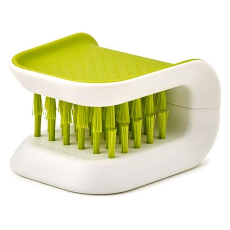 U-Shaped Kitchen Knife Chopsticks Cutlery Cleaning Brush Double-Sided Kitchen Washing Brush - Green