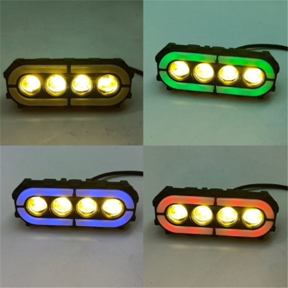 V73 4-LED Electric Bike Motorcycle Modified LED Light Waterproof Flashing Light