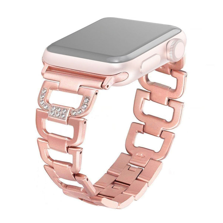 Colorful Diamond Stainless Steel Watch Band for Apple Watch Series 7 41mm / 6 & SE & 5 & 4 40mm / 3 & 2 & 1 38mm