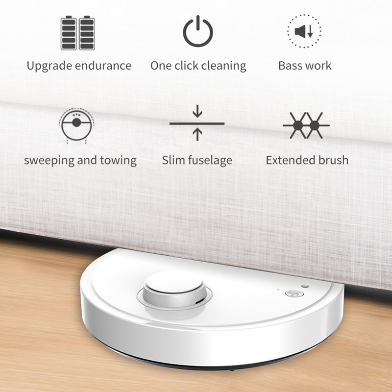BOWAI OB12 Household Intelligent USB Charging Sweeping Robot (White)