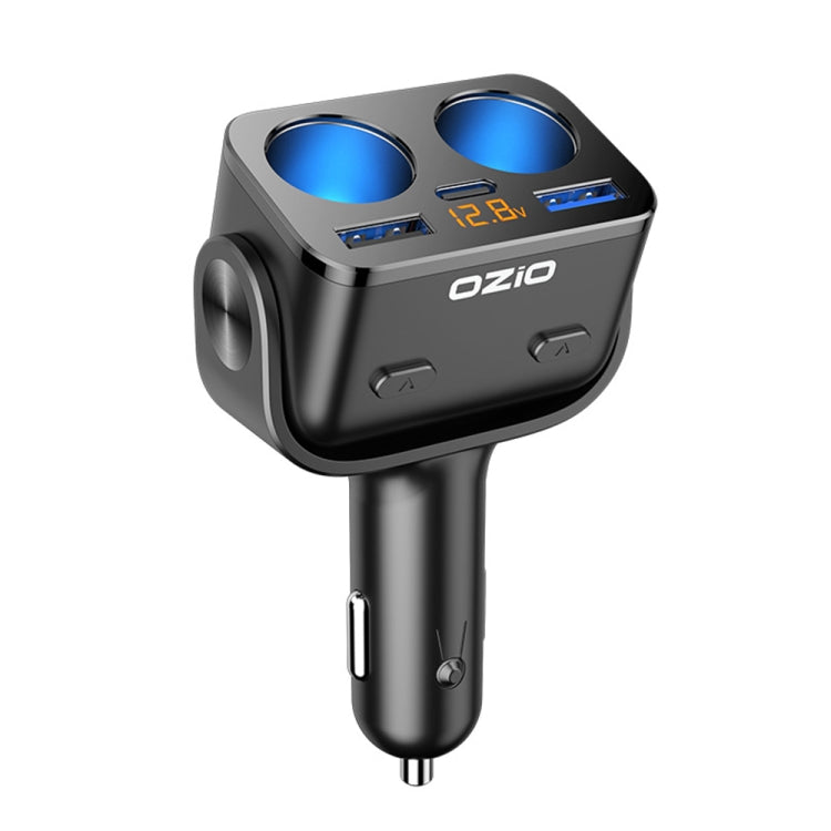 Ozio Y48TC QC3.0 + Type-C Dual Port Fast Charging Multi-function Car Charger Cigarette Lighter