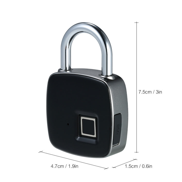 Anytek P3+ Against Theft Non-password Electrically Intelligent Fingerprint Padlock, Support APP Unlock