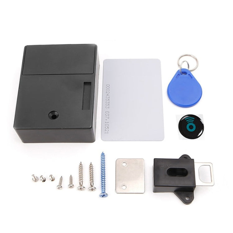 T3 ABS Magnetic Card Induction Lock Invisible Bilateral Open Cabinet Door Lock (Black)
