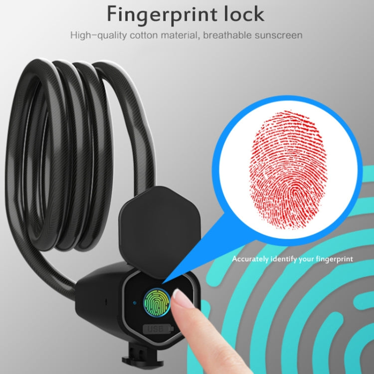 W16 IP65 Waterproof Fingerprint Lock Steel Rope Anti-theft Electric Car Lock Bluetooth APP Electronic Lock