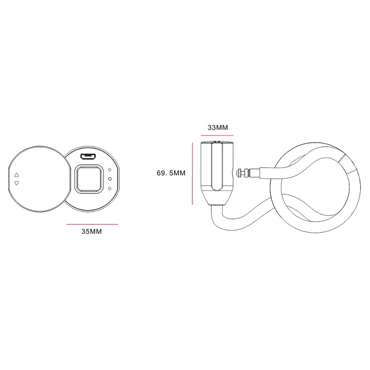 C3BF Bluetooth + Fingerprint Version Anti-theft Anti-shear Motorcycle Electric Bike Steel Rope Lock