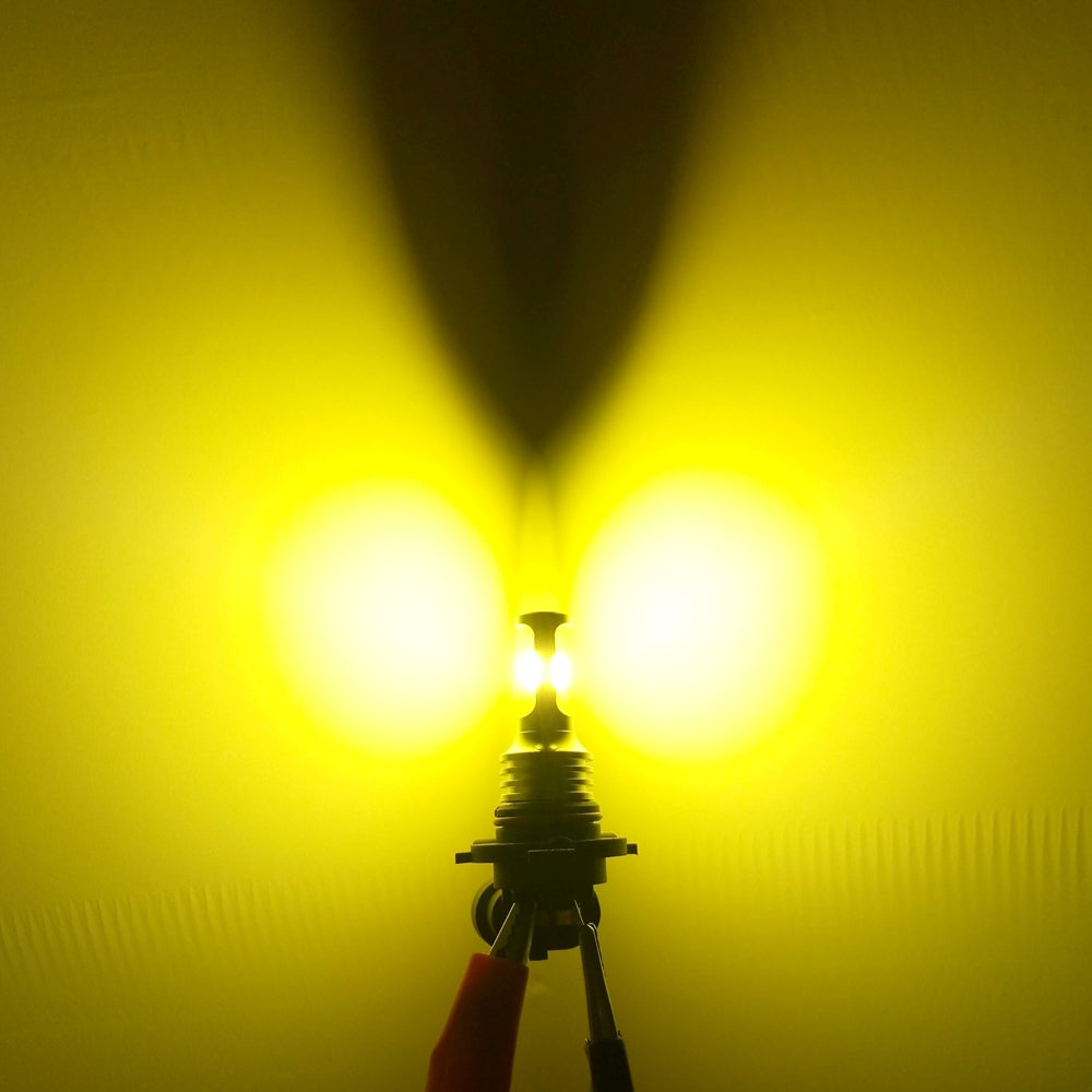 2 PCS H3 72W 1000LM 6000-6500K Super Bright Car Fog Light LED Bulbs, DC 12-24V(Yellow Light)