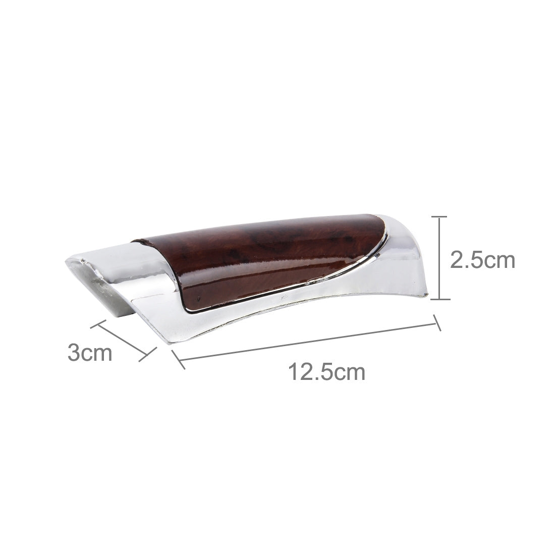 SHUNWEI SD-2002 Car Auto Universal Carbon Fiber Plastic Anti Slip Parking Hand Brake Cover Case Sleeve Black with Sticker Strip (Brown)