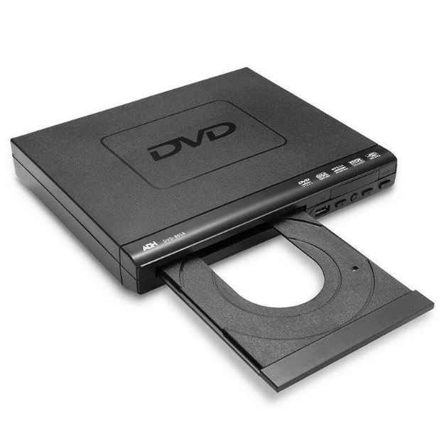 High-definition mini CD/DVD player designed for home use, suitable for children, supporting VCD, EVD, and DVD formats.
