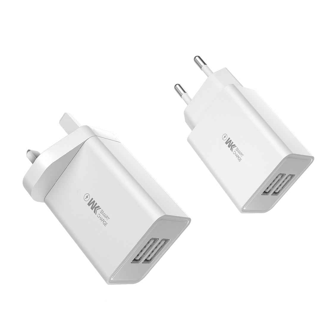 Uniqbuy For WK WP-U56 2A Dual USB Fast Charging Travel Charger Power Adapter, EU Plug