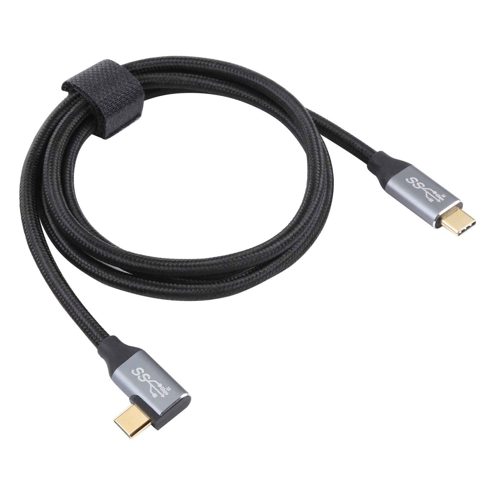 Uniqbuy For USB-C / Type-C Male to USB-C / Type-C Elbow Transmission Data Cable, Cable Length:3m