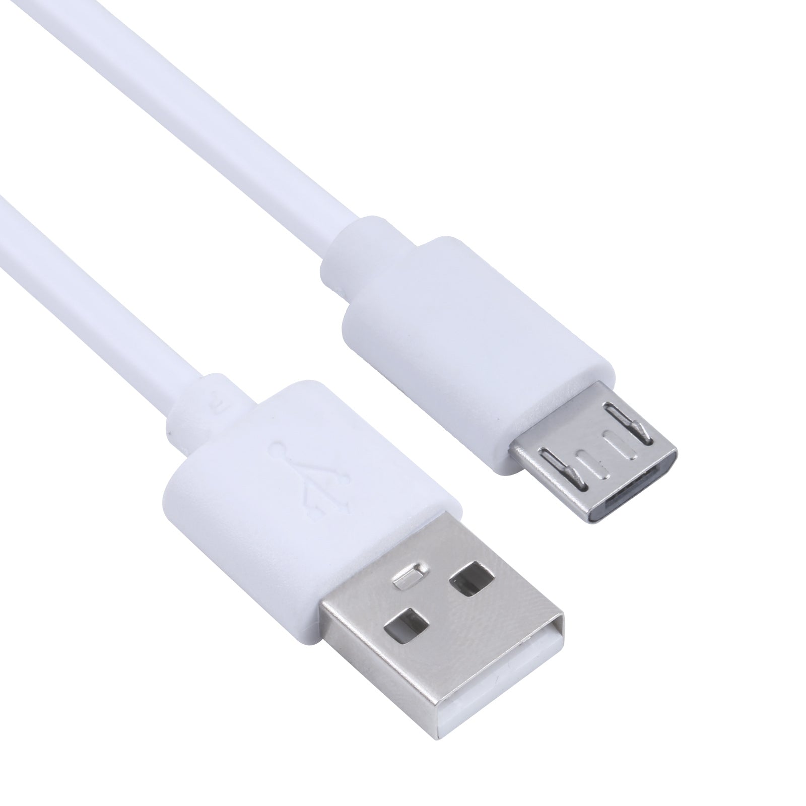 USB to Micro USB Copper Core Charging Cable, Cable Length:50cm(White)