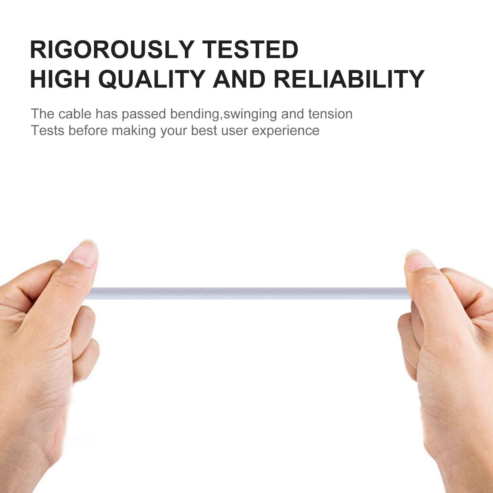 Uniqbuy For USB to Micro USB Copper Core Charging Cable, Cable Length:50cm(White)