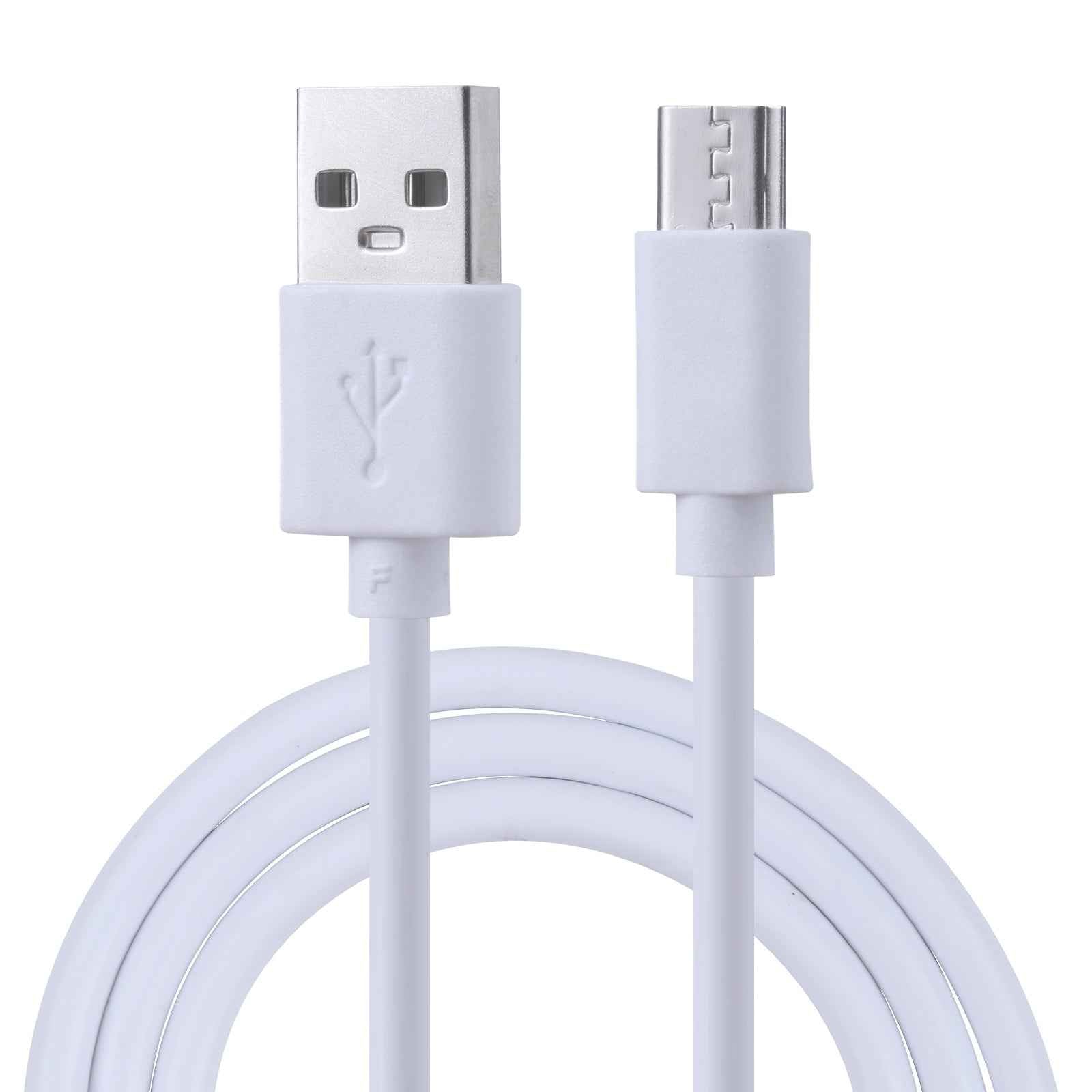 Uniqbuy For USB to Micro USB Copper Core Charging Cable, Cable Length:1m(White)
