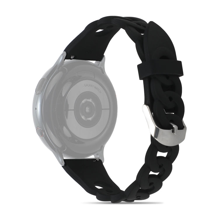 Ring Buckle Silicone Watchband