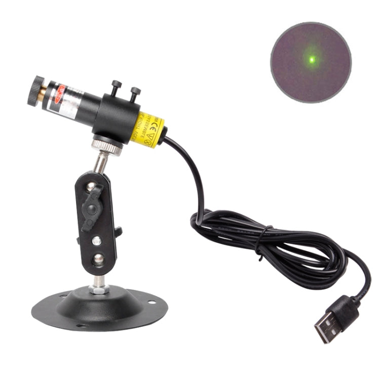 USB Power Laser Positioning Light with Holder, Style:100wm Dot(Green Light)
