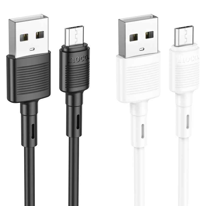 Uniqbuy For hoco X83 2.4A USB to Micro USB Victory Charging Data Cable?Length?1m(Black)