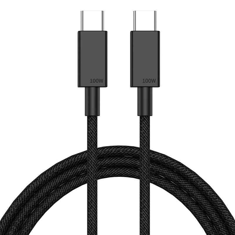 Uniqbuy For 100W USB-C / Type-C to USB-C / Type-C Fast Charging Data Cable, Length:3m(Black)