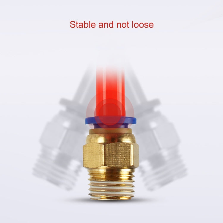PC6-04 LAIZE 2pcs PC Male Thread Straight Pneumatic Quick Fitting Connector